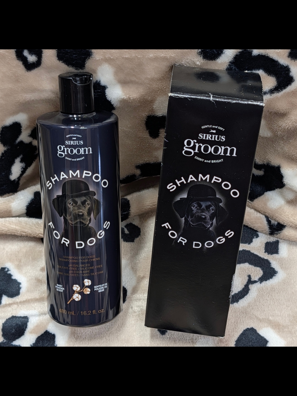NIB Avon Sirius Groom Shampoo for Dogs Baby Powder Scent 16.2 fl oz / 480 mL